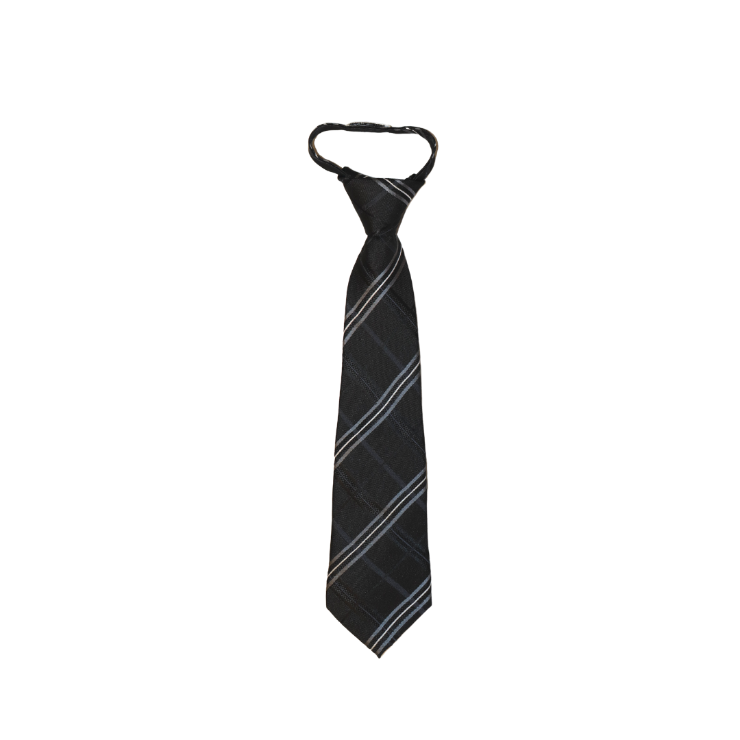Black with White stripe Ties