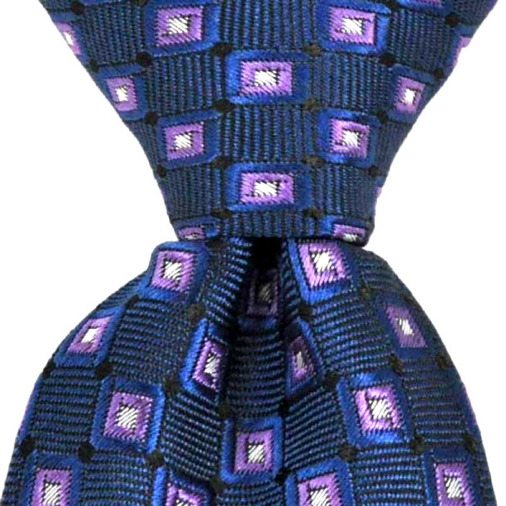Best Blue w/ Purple Squares Tie for all sizes. Great for kids and adults. Great for matching at events or for weddings.