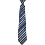 Load image into Gallery viewer, Blue grey Stripe adult Tie. Matching Ties
