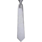 Load image into Gallery viewer, Grey Weave White Specs matching ties in all sizes my favorite pal
