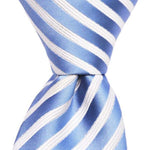 Load image into Gallery viewer, Lt. Blue Stripe Tie Matching 

