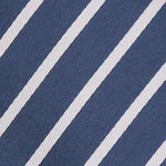 Load image into Gallery viewer, Father and son Neckties. Navy with White Stripe Tie Fabric
