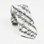Load image into Gallery viewer, 5cm Tie Male And Female Student Music Note Personality Narrow Tie
