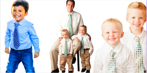 Matching Father and son ties for every size. At My Favorite Pal Find Dad and son ties that are perfect for the family and that can fit infants to XL adults. Plaid, striped, checkered, paisley, floral and more.