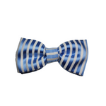 Load image into Gallery viewer, Light Blue Stripe Bowtie Matching Dad and Son Ties
