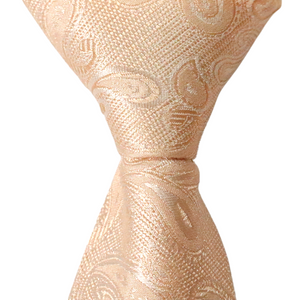 Peach Paisley Boys Tie