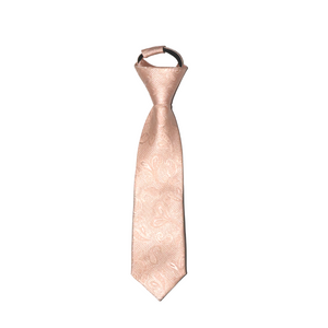 Peach Paisley Boys Tie