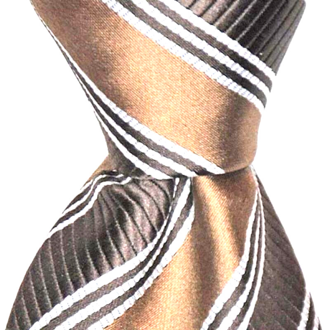 Chocolate w/ Brown Stripes Ties. My favorite pal Matching Ties