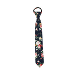 Load image into Gallery viewer, Navy Floral Tie, Navy Floral pink
