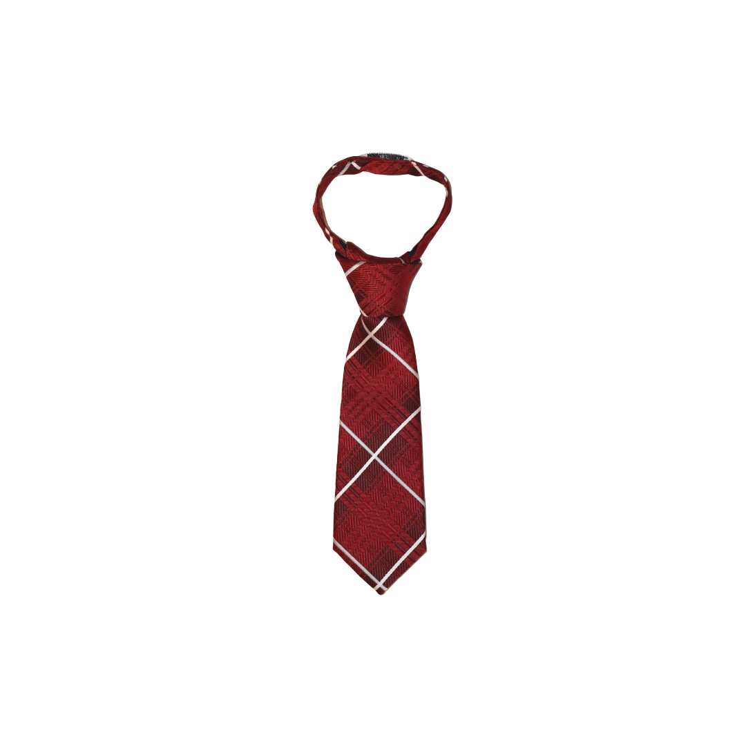 Red with White Stripe Ties