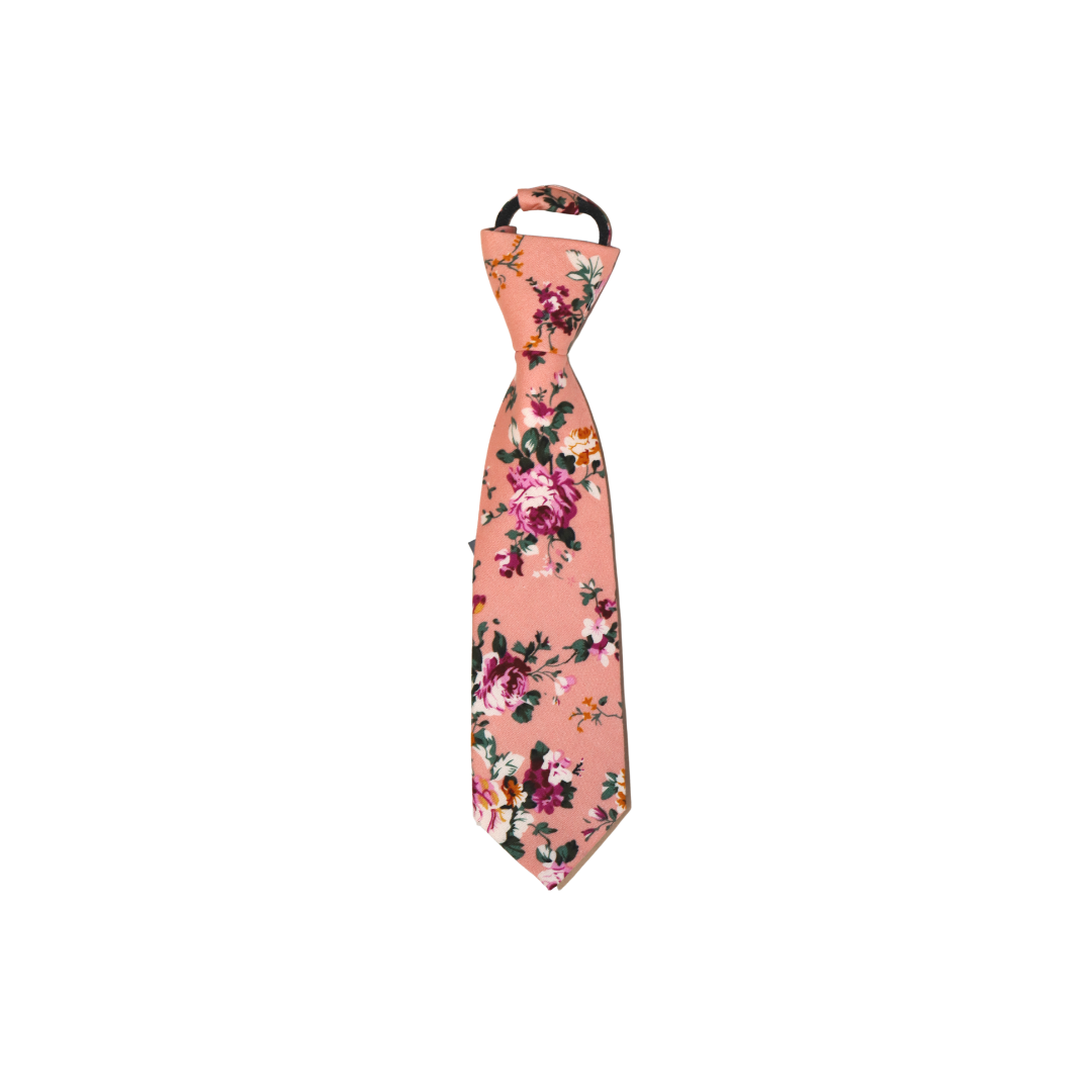 Infant Pink Floral Ties