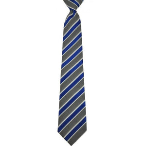 Blue grey Stripe adult Tie. Matching Ties