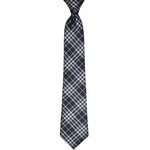 Load image into Gallery viewer, Large Charcoal White &amp; Mint Plaid Tie
