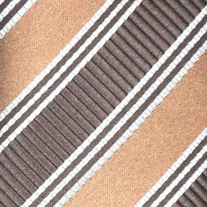 Chocolate w/ Brown Stripes Fabric Design Matching Ties