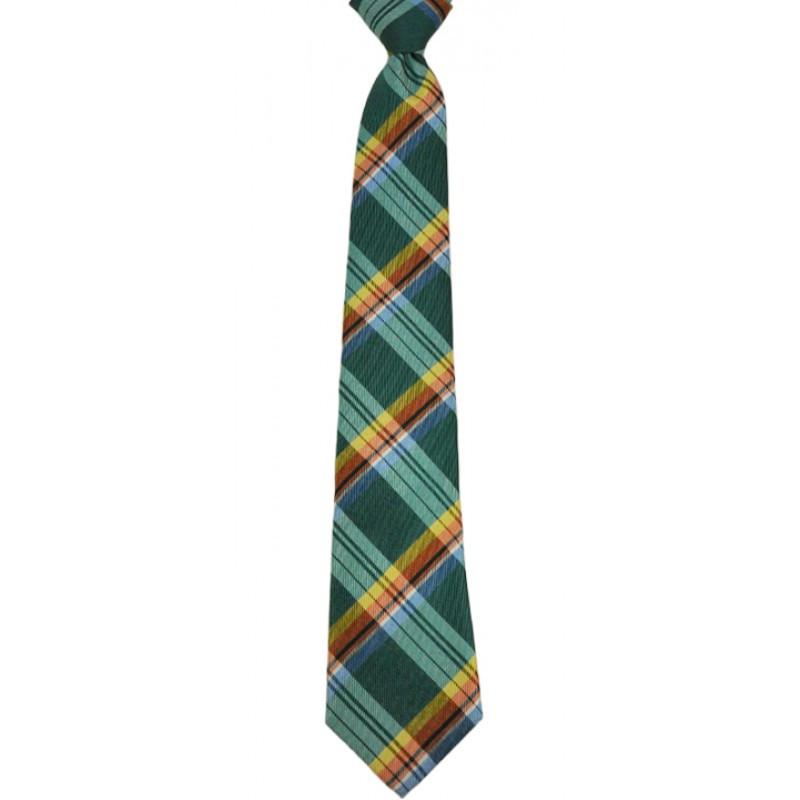 Matching Green & Multi Color Plaid Ties