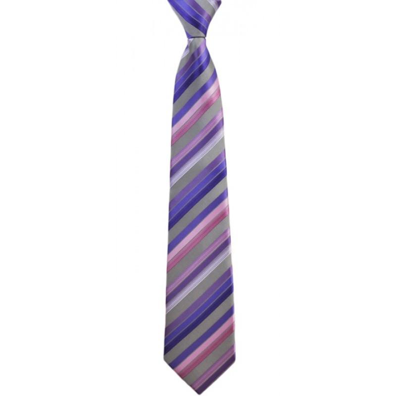 Matching Grey pink purple ties. My favorite pal.