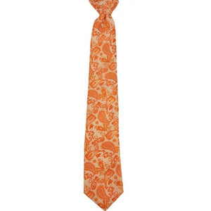 My favorite Pal Matching Neckties in all sizes. Orange Paisley tie