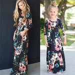 Load image into Gallery viewer, Mom and Daughter Matching Modern Floral Dress
