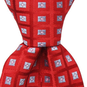 Red W/ Blue Squares